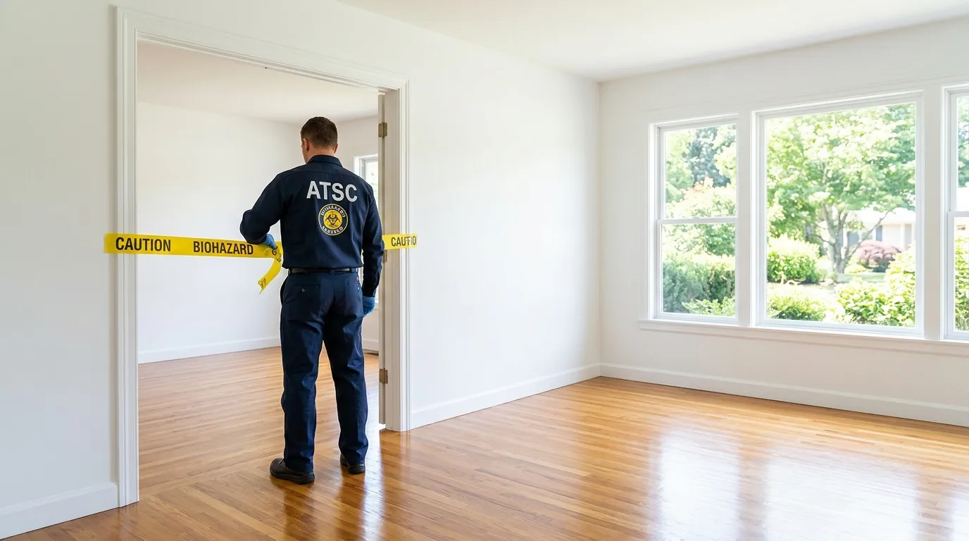 Certified biohazard cleanup crew performing Crime Scene Cleanup in Farrington